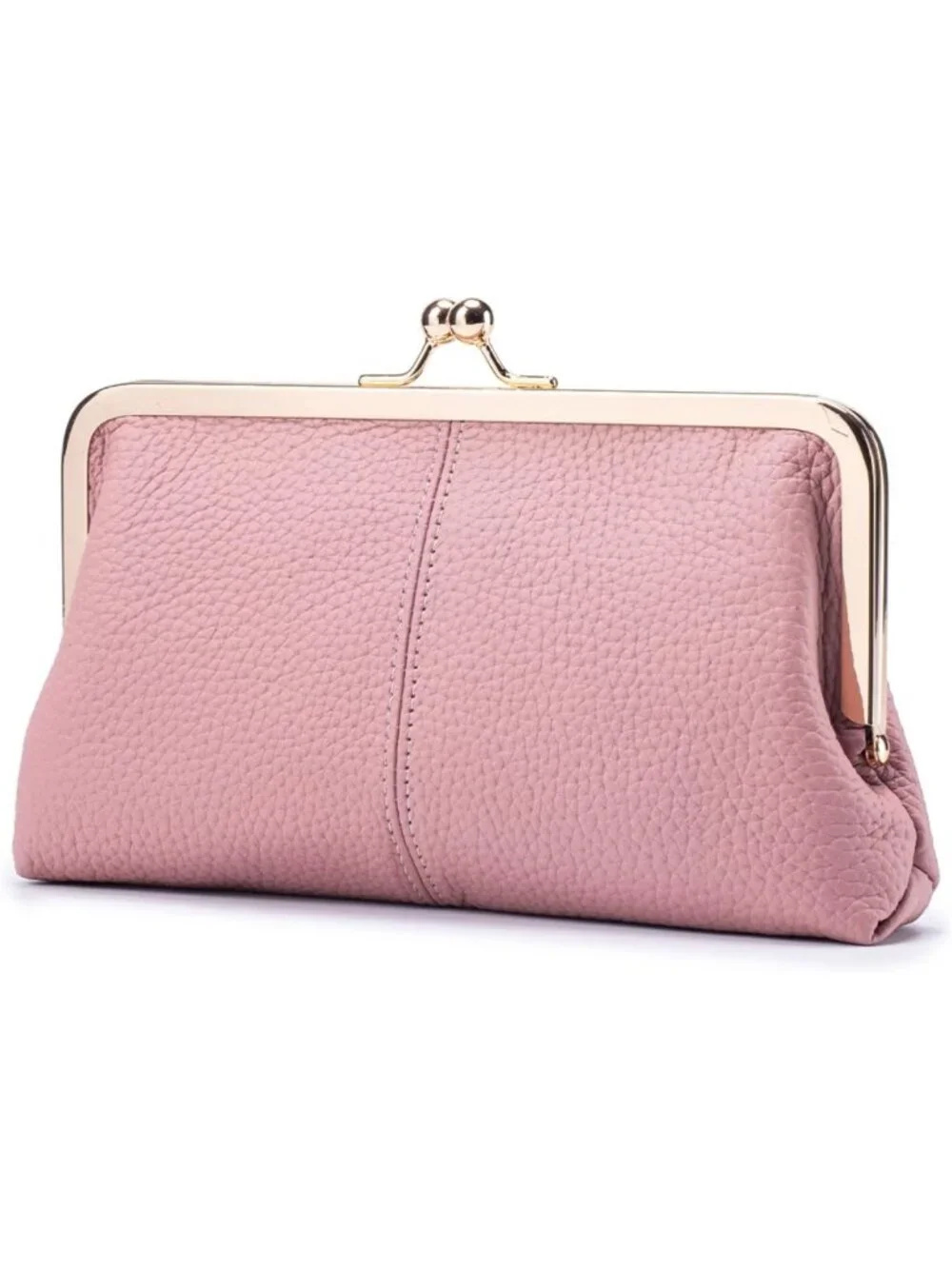 Stylish Genuine Leather RFID Wallet for Women - 8 Card Slots, Coin Pocket